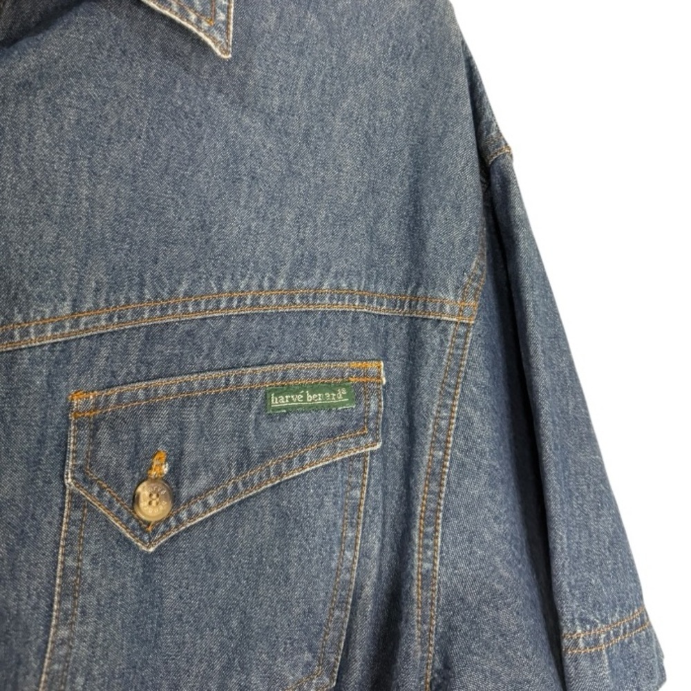 Harve Benard Indigo Denim Button-Front Maxi Dress - Picture 6 of 9